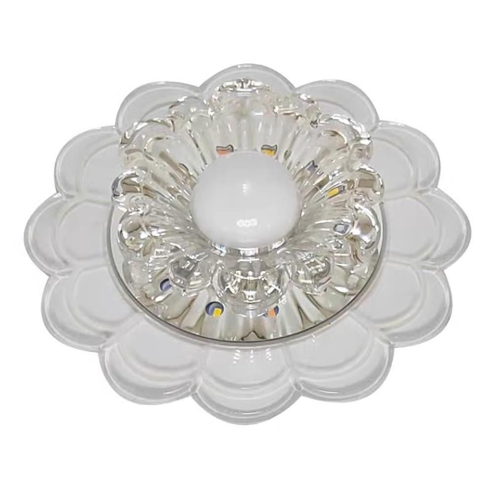 Flower Effect Entryway Lighting Crystal Metal LED Flush Mount Ceiling Light for Baby Kids