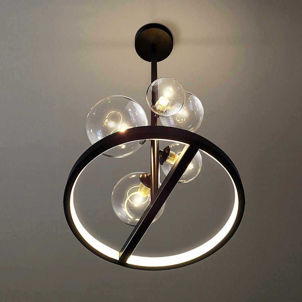 Circles Glass Balls LED Modern Flush Mount Lighting Ceiling Lights