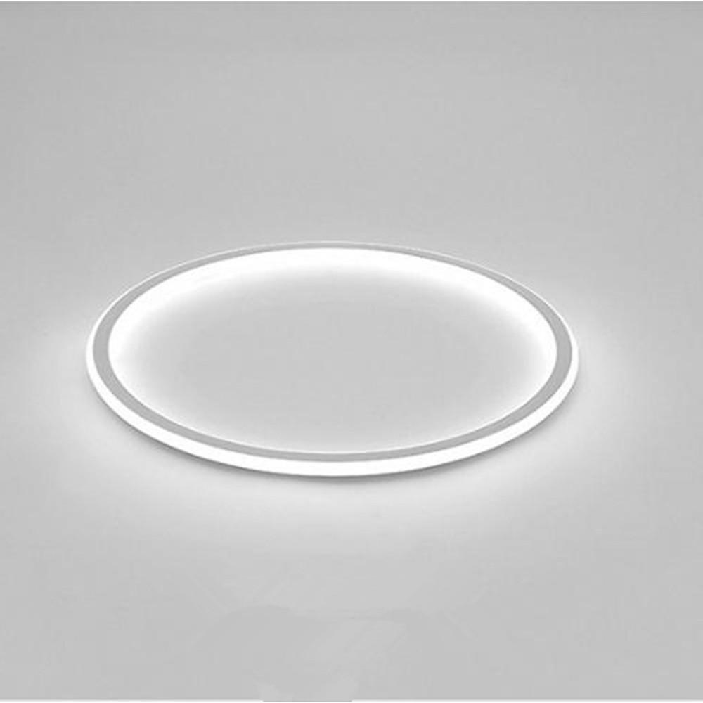 Circular Flush Mount Ceiling Light Minimalist Acrylic Metal Silica Gel LED Light