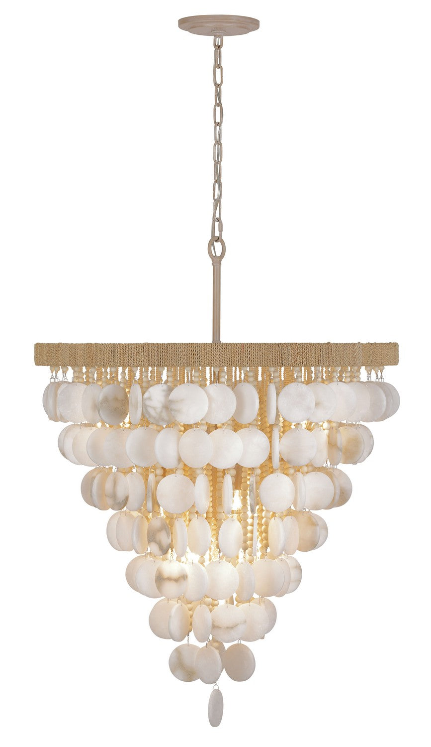 Metropolitan Aurelia's Cove 12-light pendant chandelier with elegant lighting design and modern metal finish.