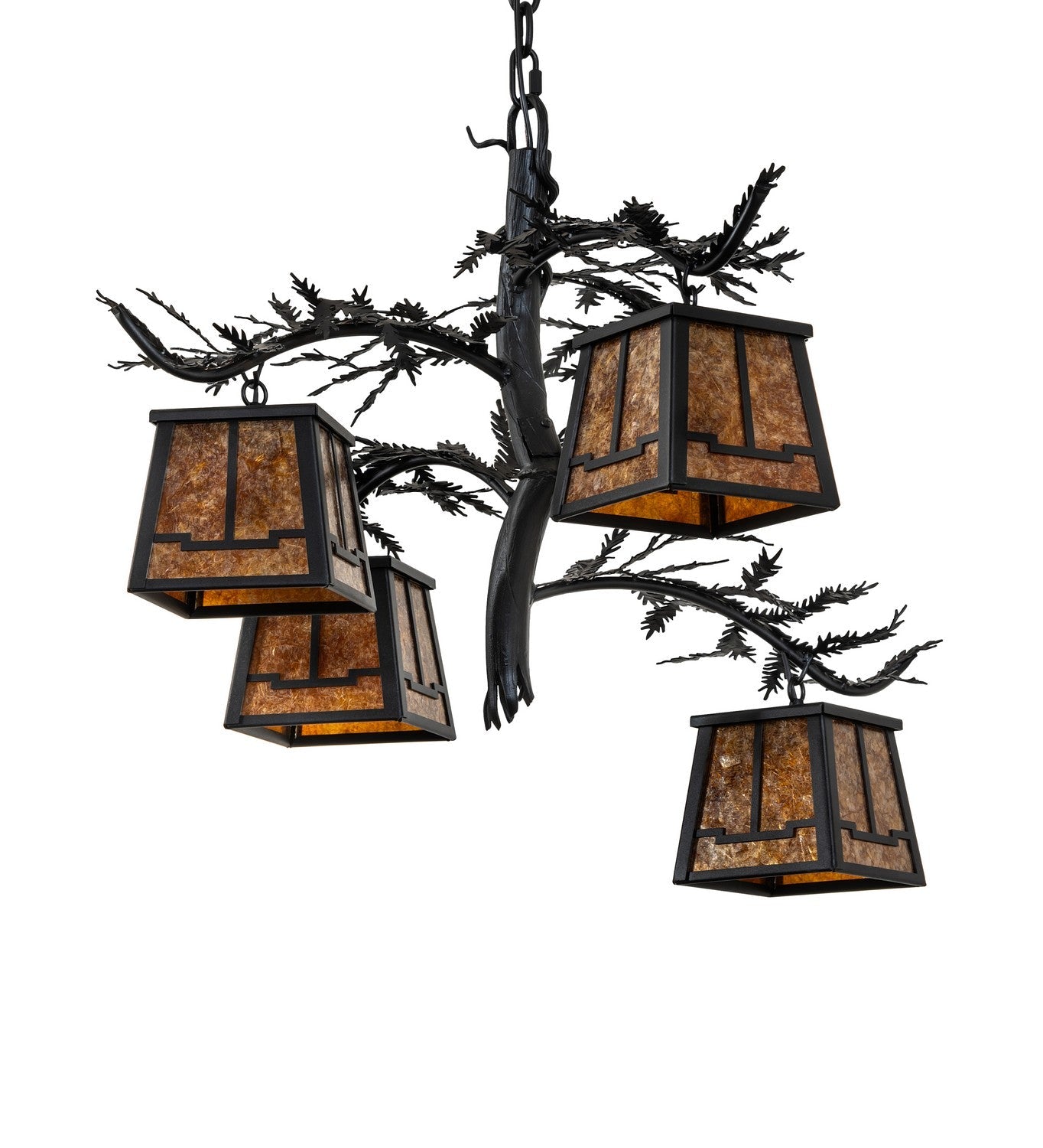 Pine Branch Four Light Chandelier
