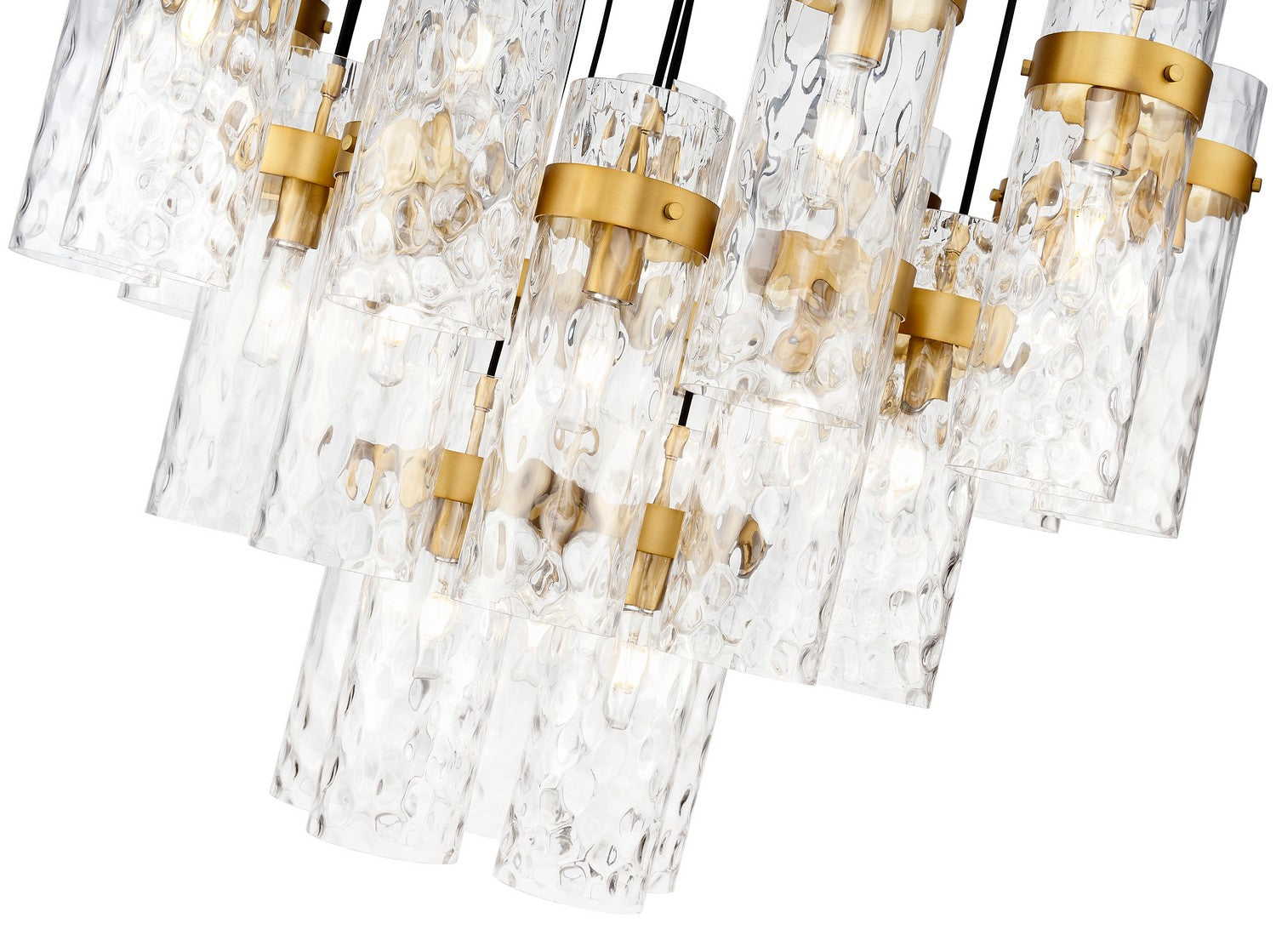 Z-Lite Fontaine 27 Light Chandelier with elegant metal frame and multiple glass globe lights, ideal for modern lighting design.
