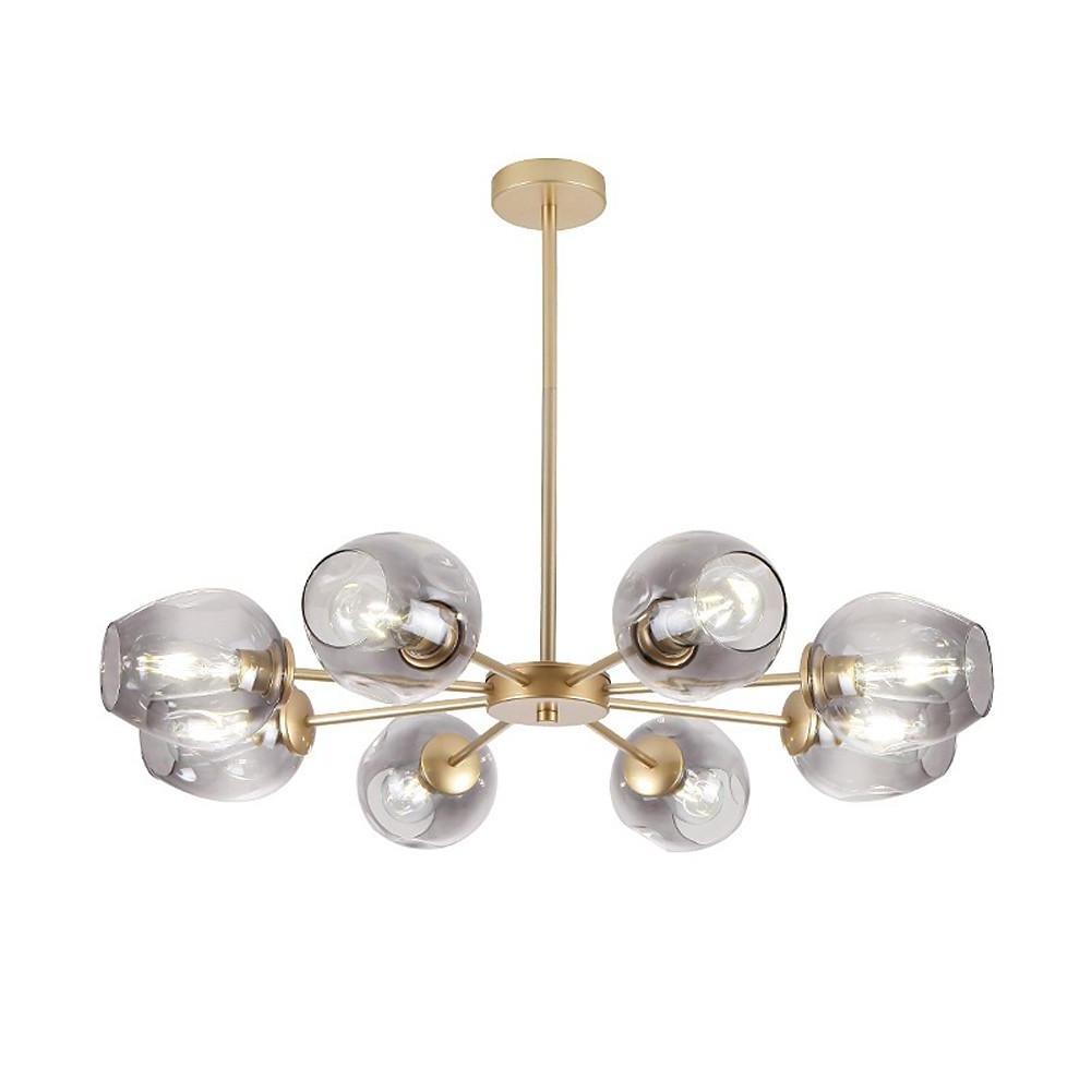 Glass Globe LED Electroplated Nordic Sputnik Chandelier Hanging Ceiling Lights