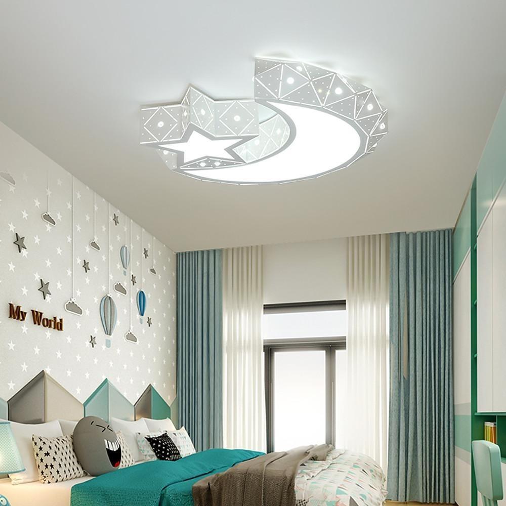 Moon Star Shaped LED Modern Ceiling Lights Flush Mount Lighting Hanging Lamp