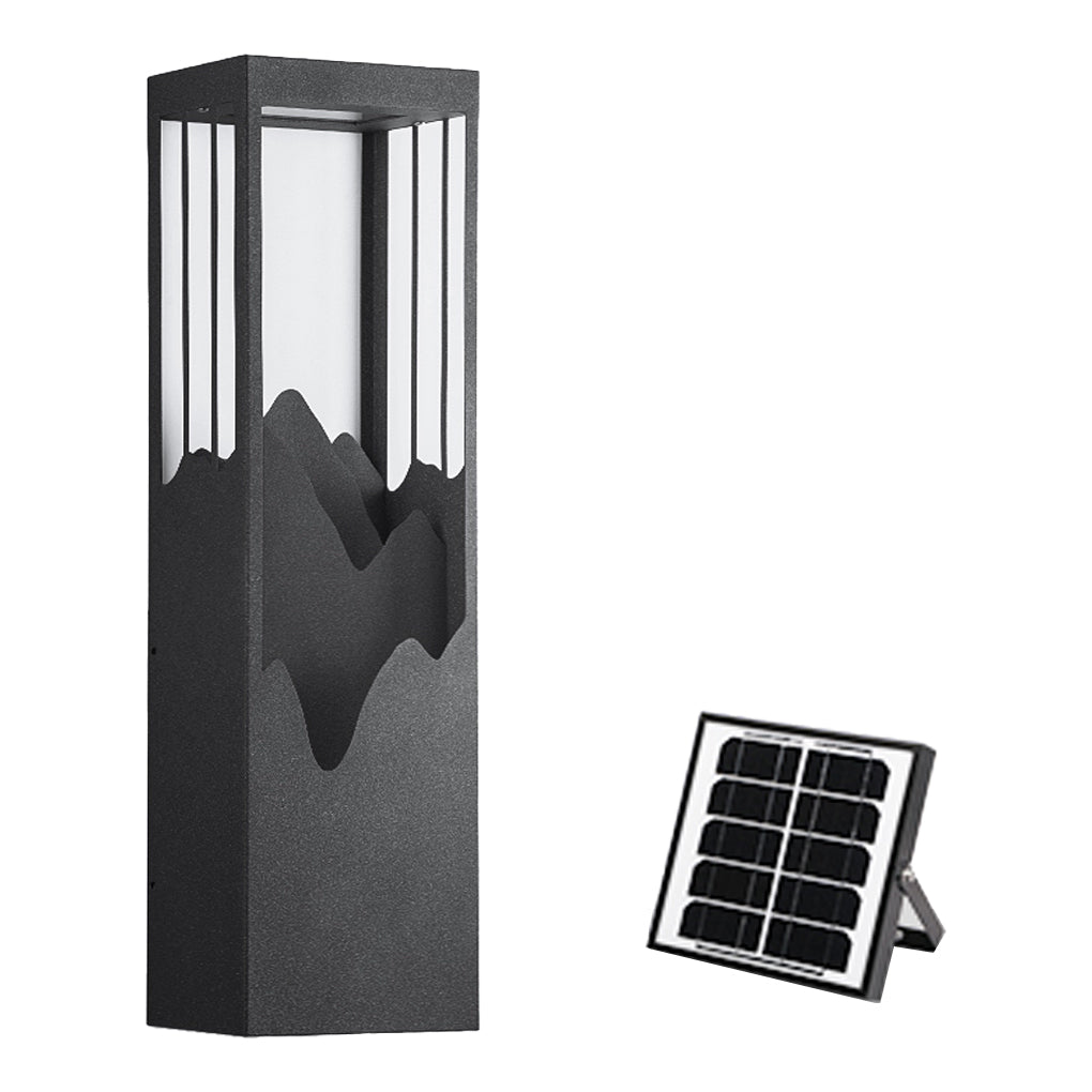 Mountain Scenery LED up Down Lighting Waterproof Solar Wall Lamp Porch Lights