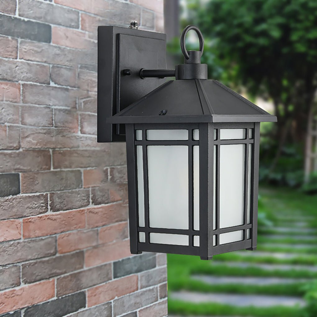 LED Outdoor Induction Exterior Wall Light Waterproof Wall Light with Light Sensing