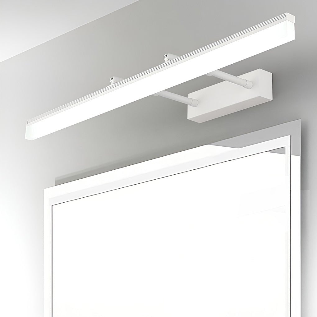 Retractable Over Mirror Bathroom Vanity Light with Acrylic Bar and Stainless Steel Fixture