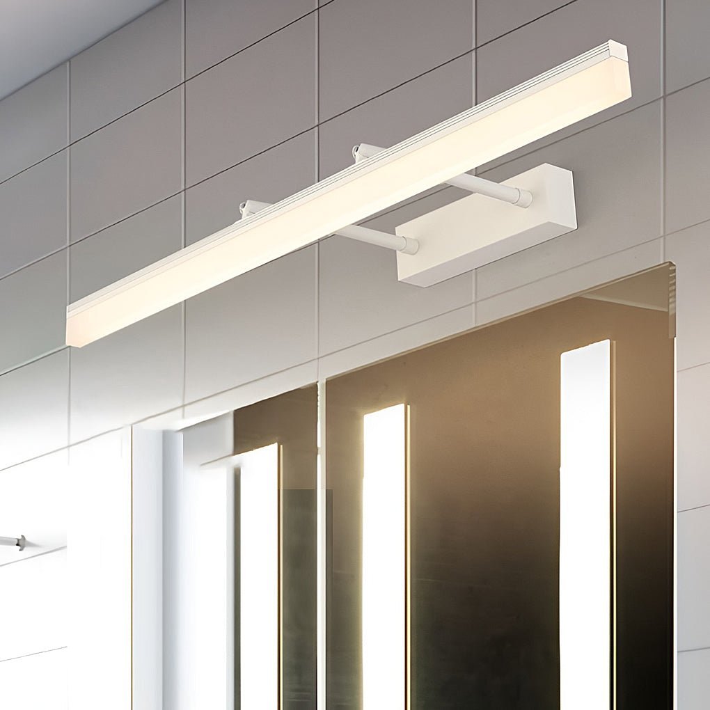 Retractable Over Mirror Bathroom Vanity Light with Acrylic Bar and Stainless Steel Fixture