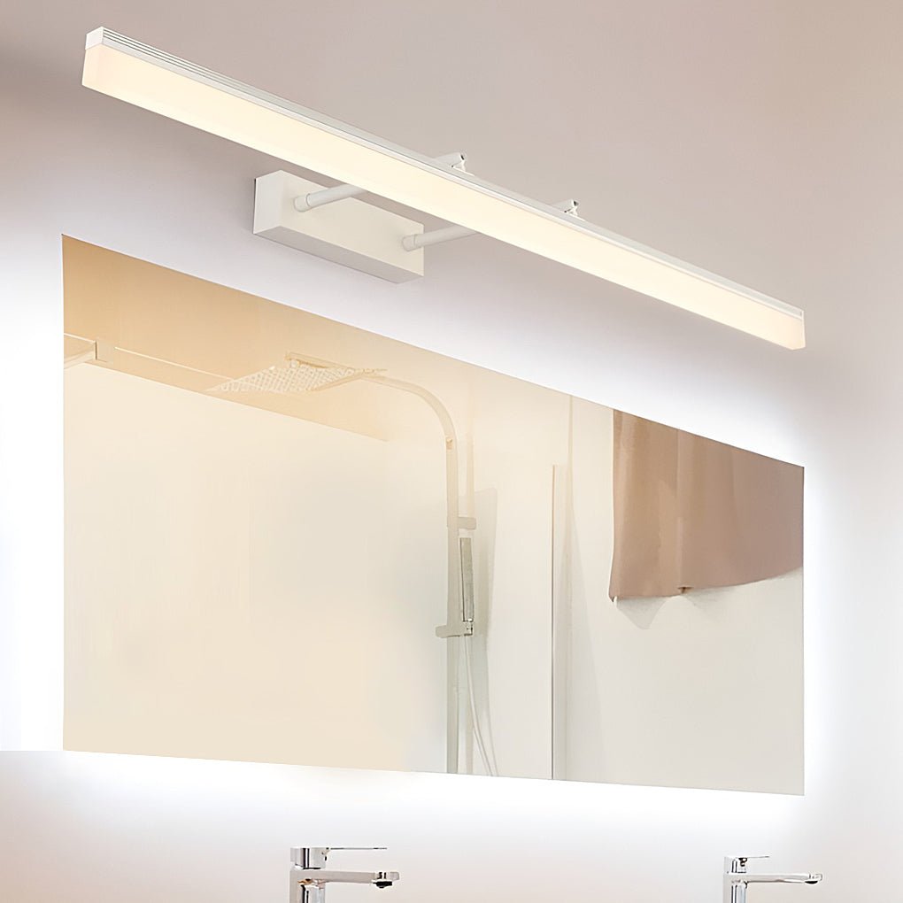 Retractable Over Mirror Bathroom Vanity Light with Acrylic Bar and Stainless Steel Fixture