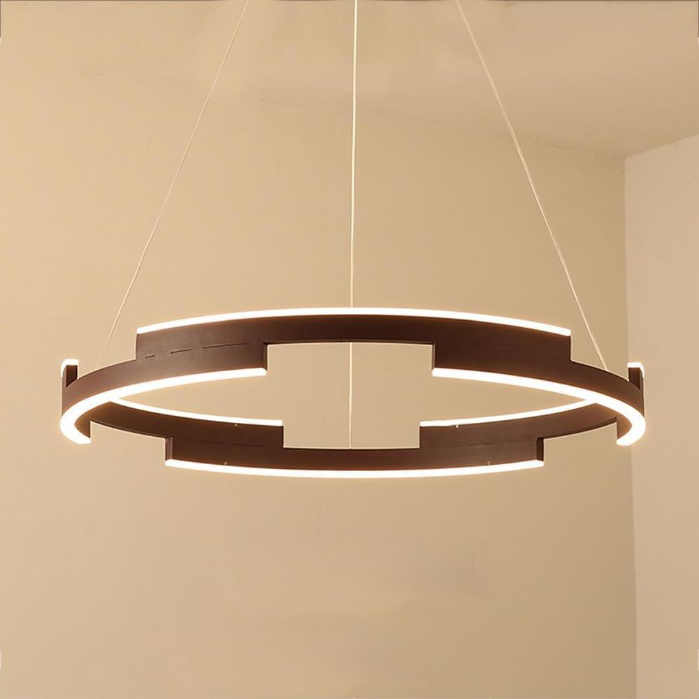 Geometrical Circular LED Modern Chandeliers Kitchen Island Lighting