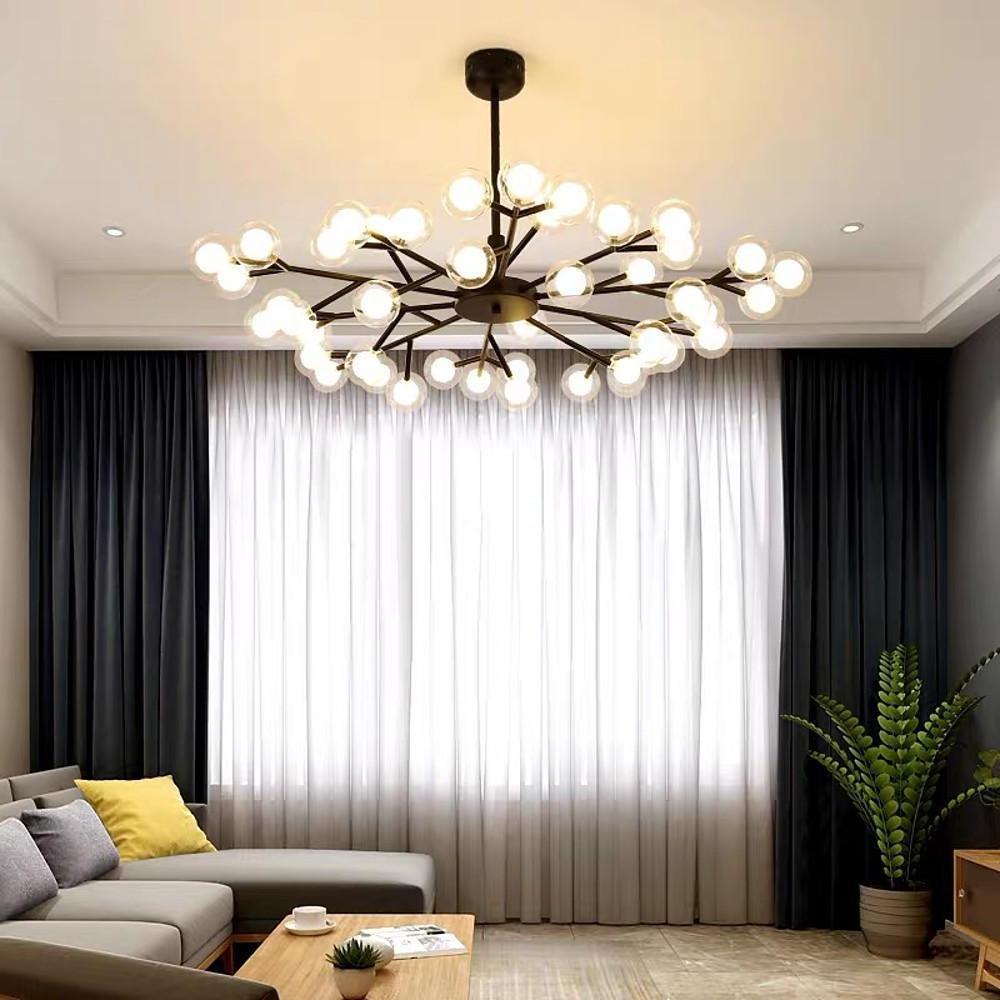 45 Lights LED Cluster Design Glass Modern Chandelier Ceiling Light