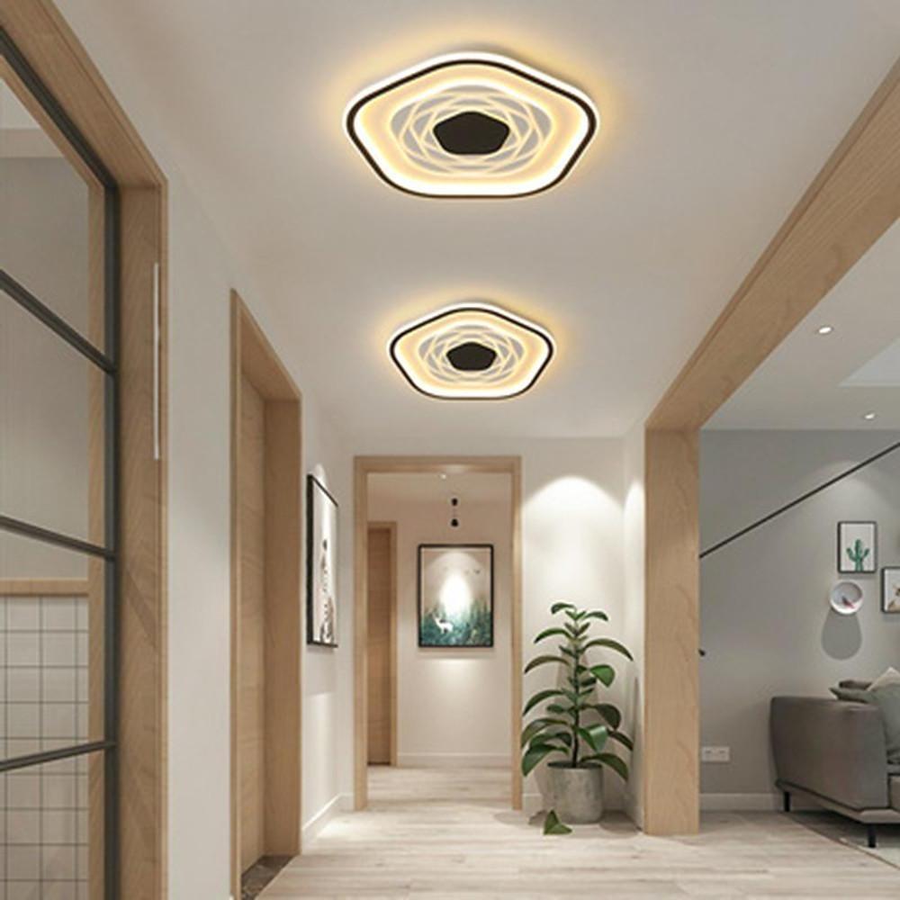 Hexagonal Acrylic Abstract LED Flush Mount Ceiling Light for Bedroom