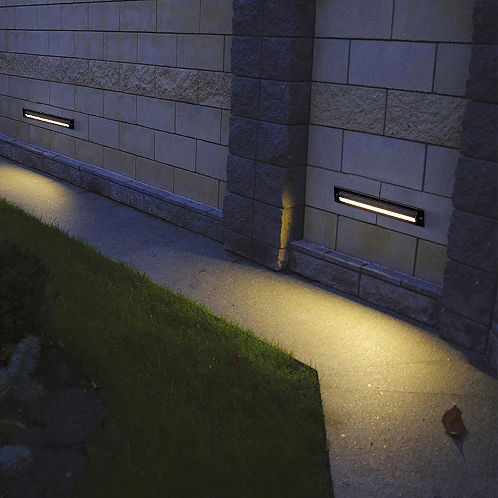 Long Strip Embedded Wall Light Corner Lights for Outdoor Garden Steps