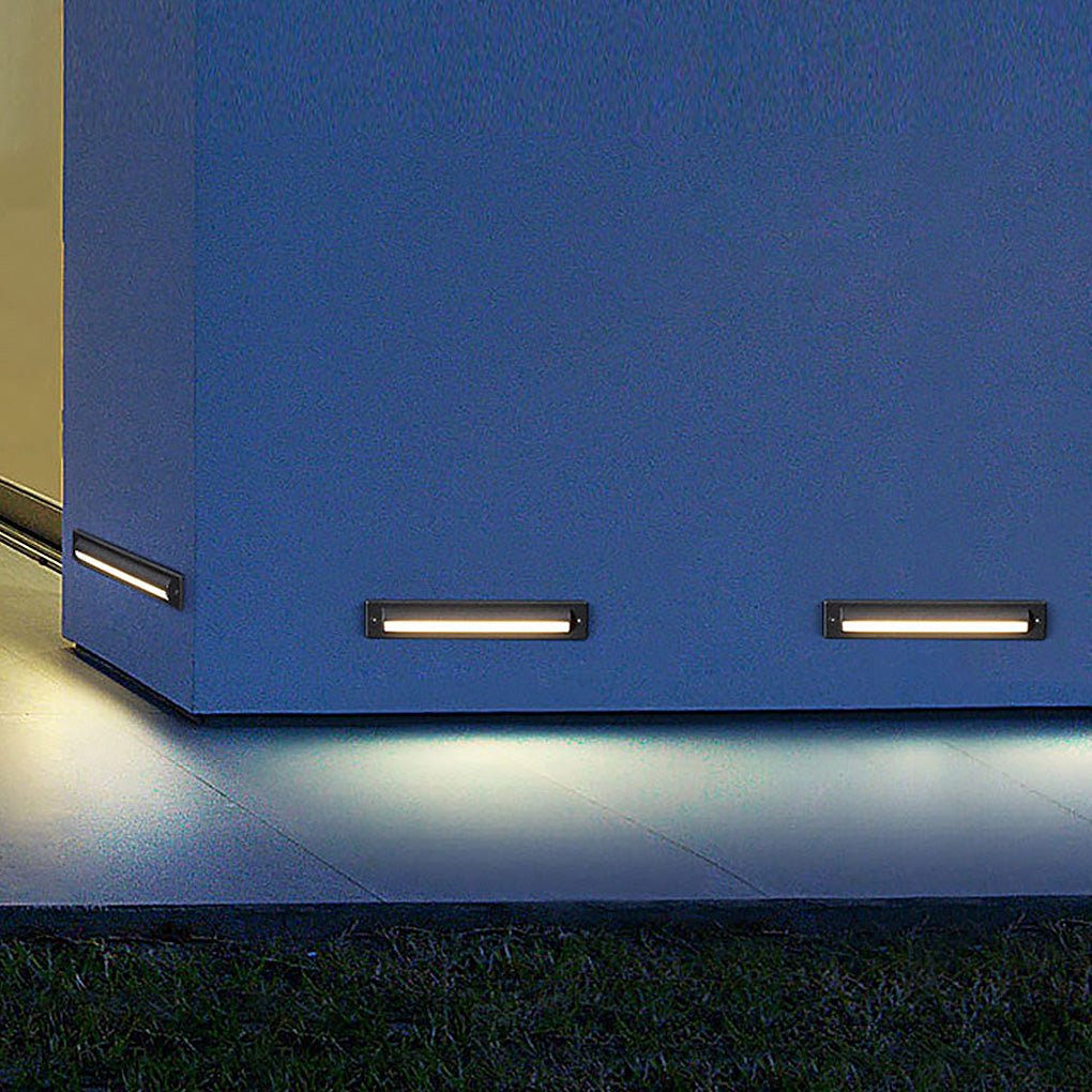 Long Strip Embedded Wall Light Corner Lights for Outdoor Garden Steps