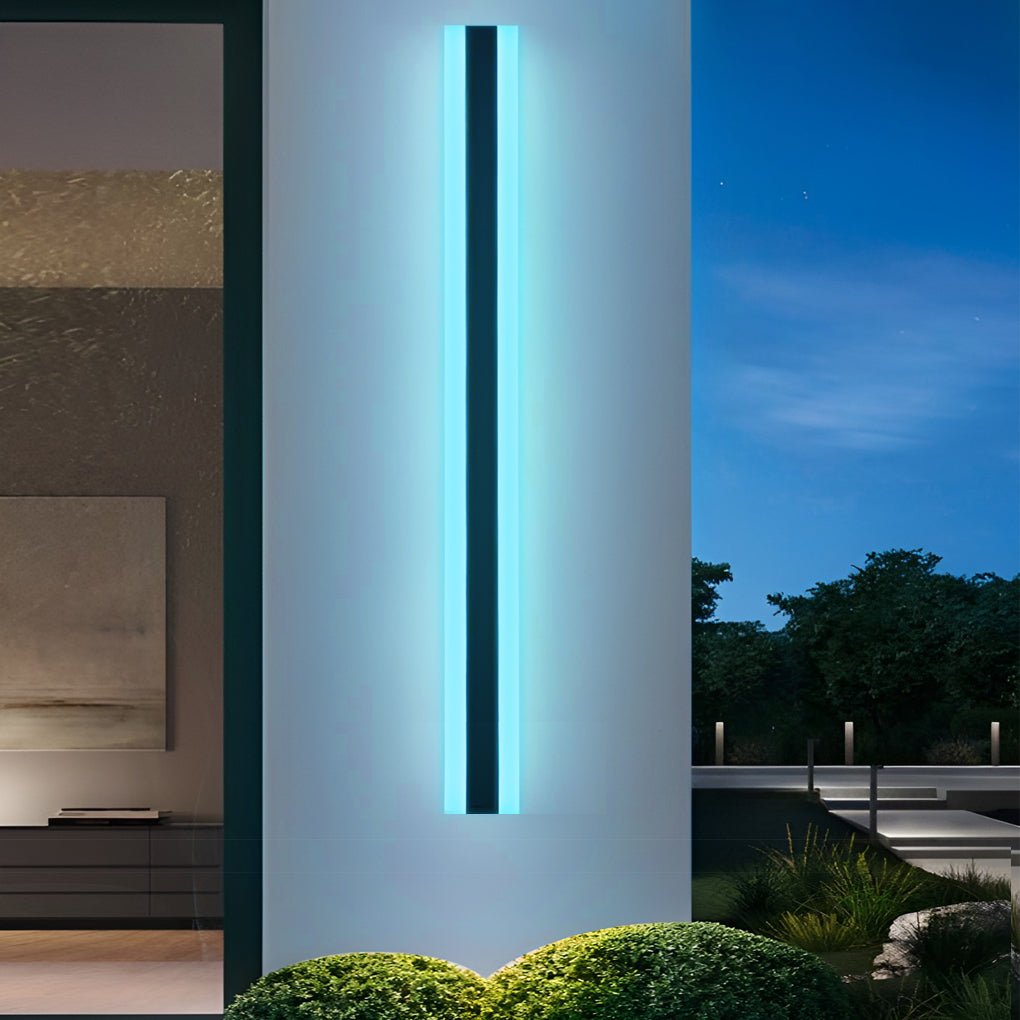 Long Strip Waterproof LED RGB Multi Color Modern Outdoor Sconces