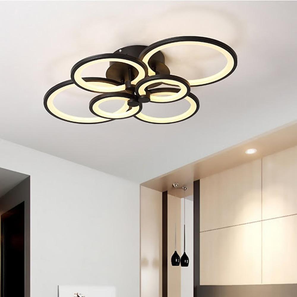 Multi Circles Dimmable LED Modern Ceiling Lights Flush Mount Lighting