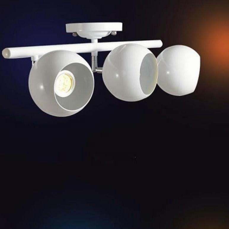 3-Light Bowled Metal Semi Flush Mount Ceiling Light �C Modern & Bright