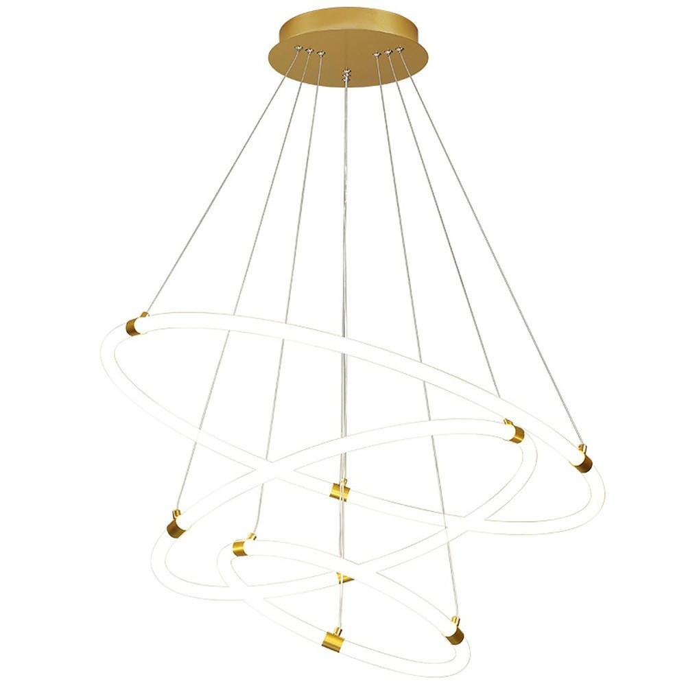 Surround Circle LED Chandelier: 2/3-Light, 4000K, Acrylic