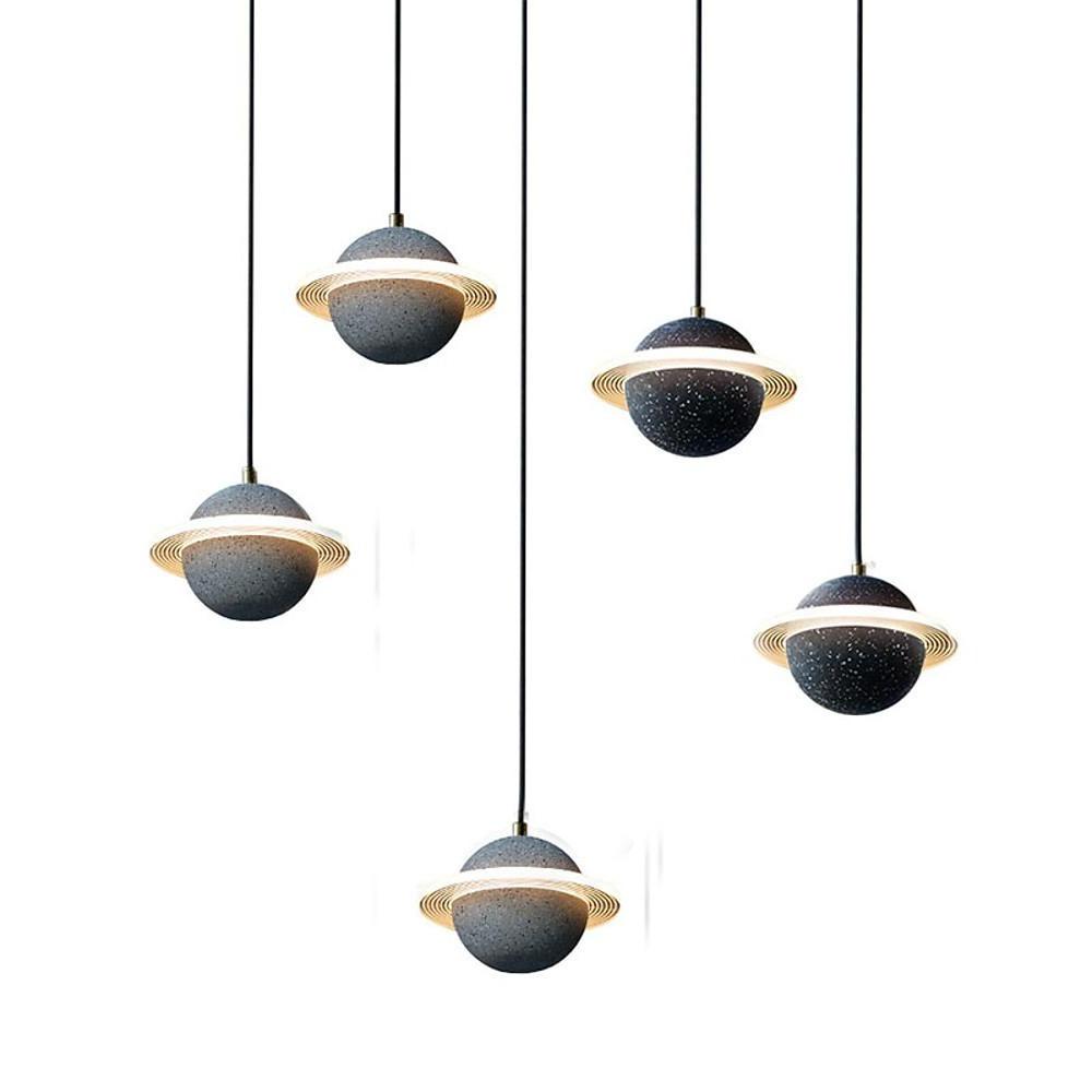 Saturn Pendant Lighting for Kitchen Island Acrylic Pendant Lighting