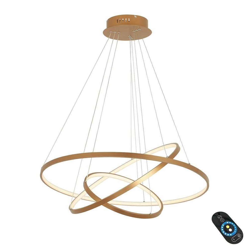 Interweaved 3-Ring Chandelier Light Dimmable Antique Chandeliers