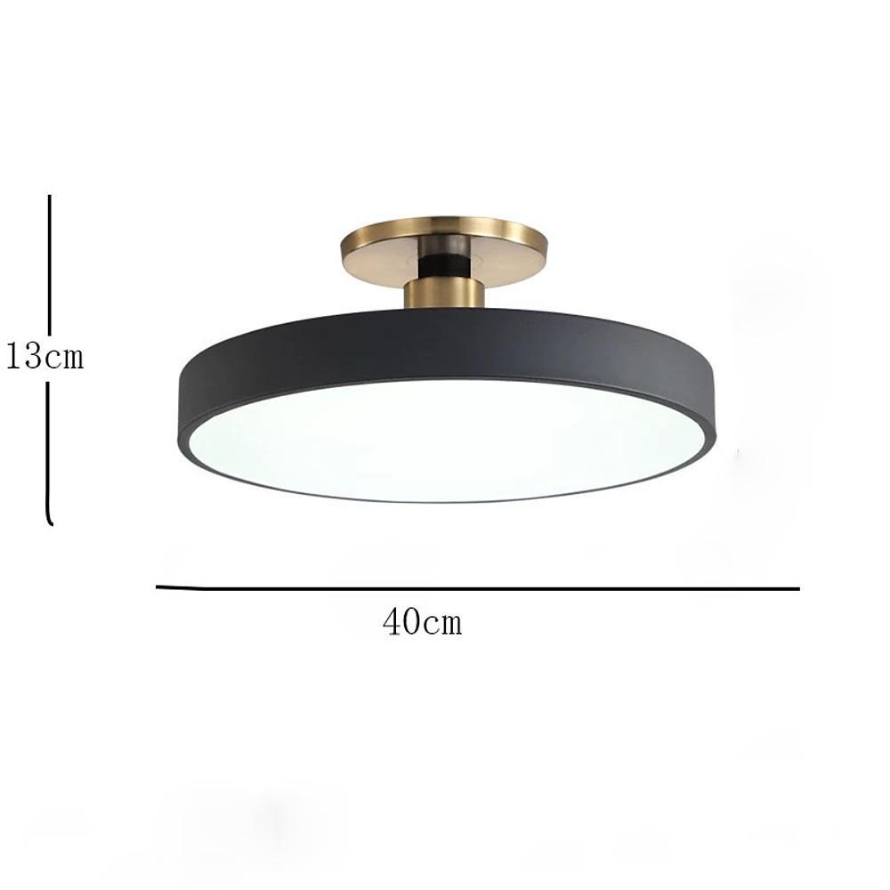 Thick Circular LED Flush Mount Ceiling Lights Modern Metal Light