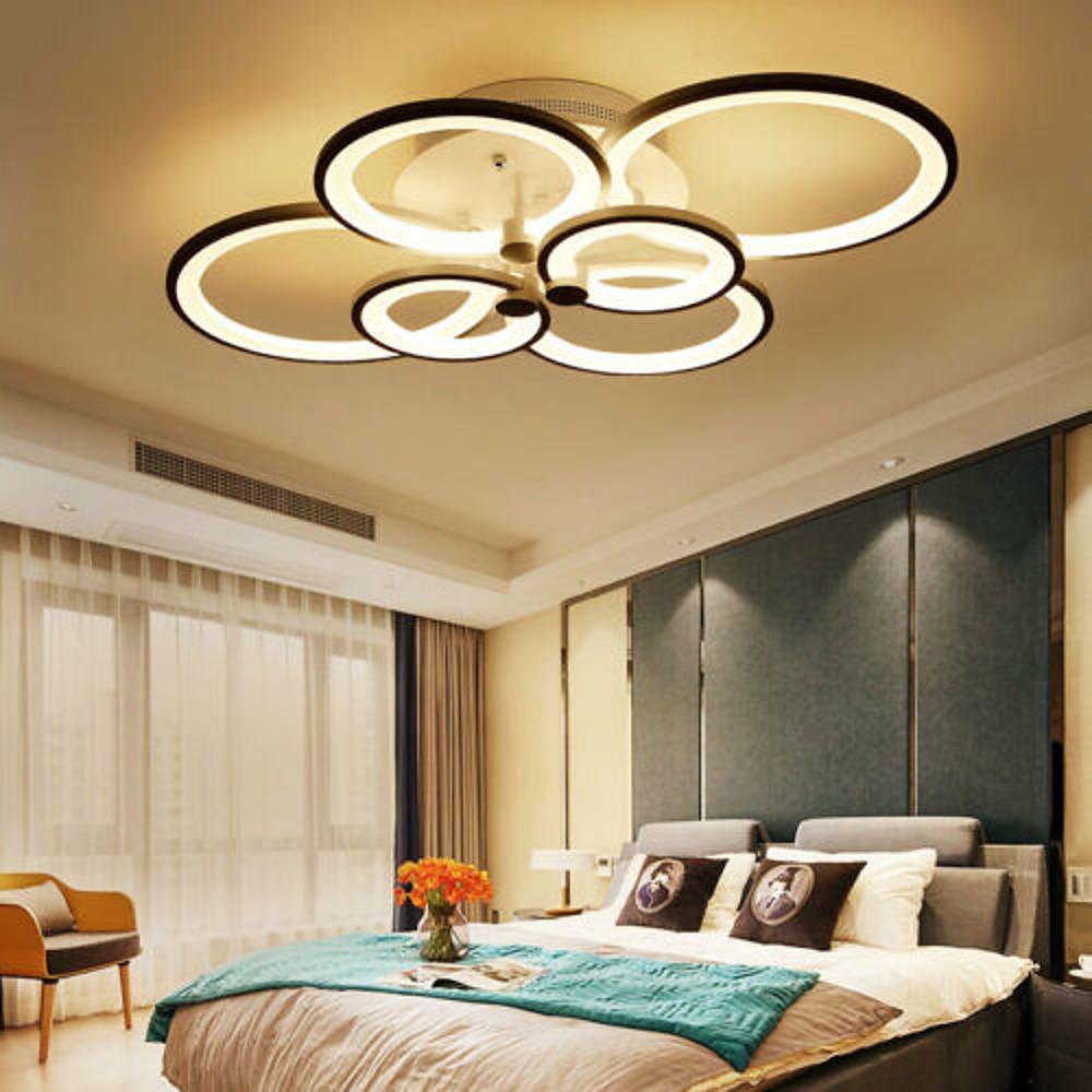 Multi Circles Dimmable LED Modern Ceiling Lights Flush Mount Lighting