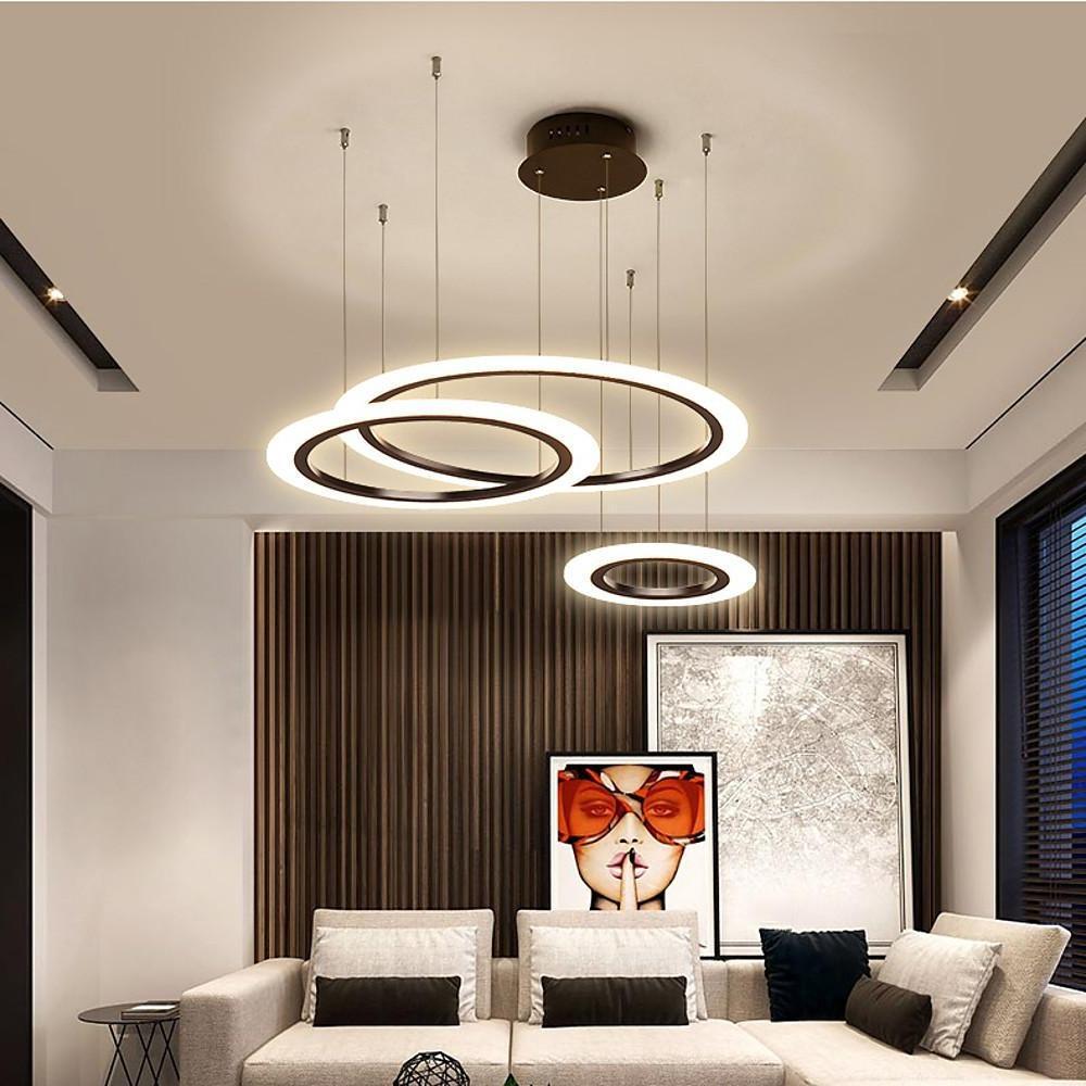 Artistic Circles LED Modern Chandeliers Hanging Ceiling Lights Pendant Light