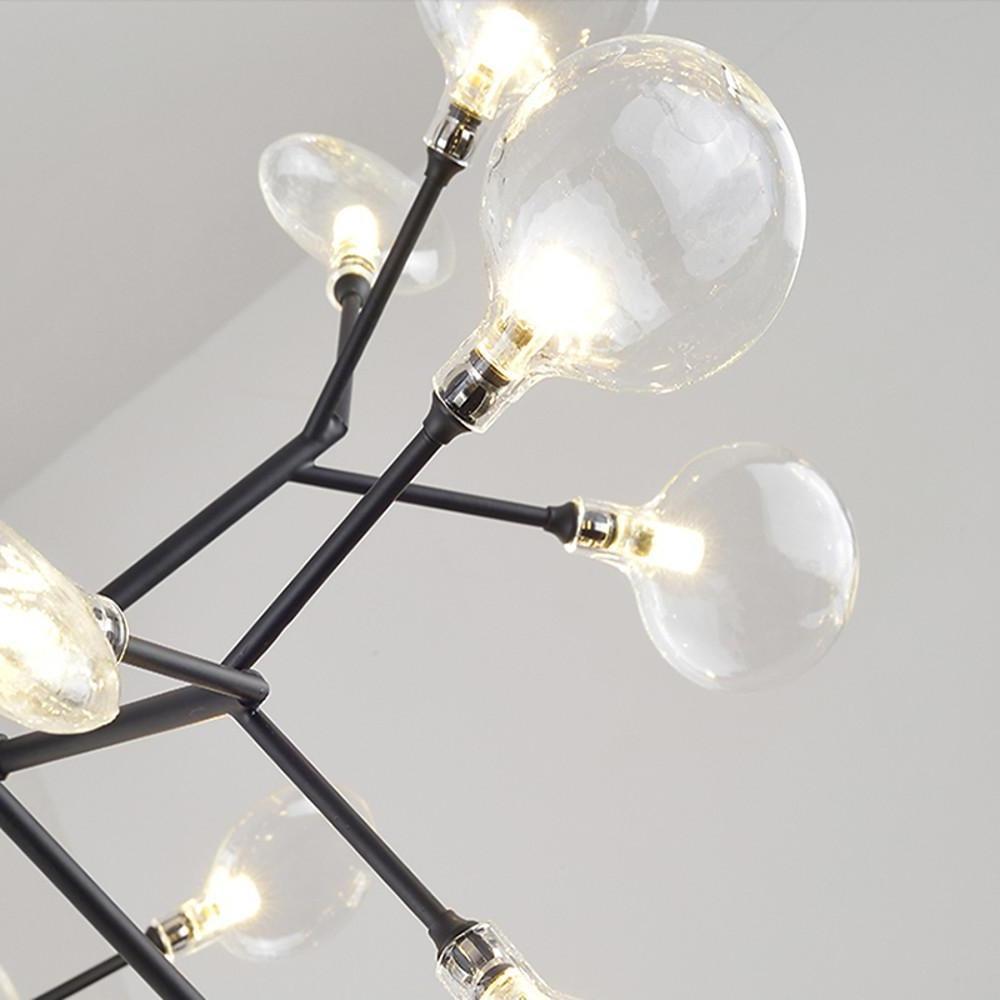 36 Lights LED Cluster Design Modern Sputnik Chandelier Ceiling Light