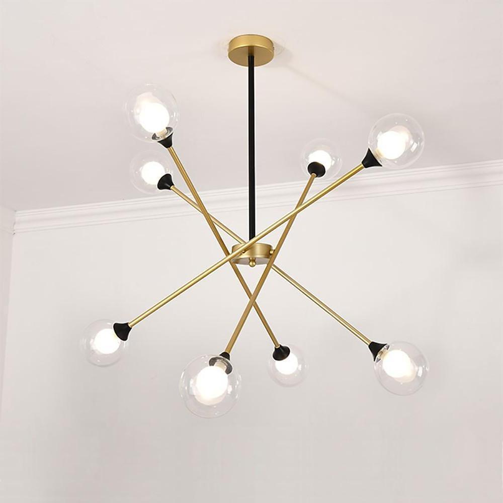 LED Modern Glass Sputnik Chandelier Pendant Light Hanging Lamp Island Lights