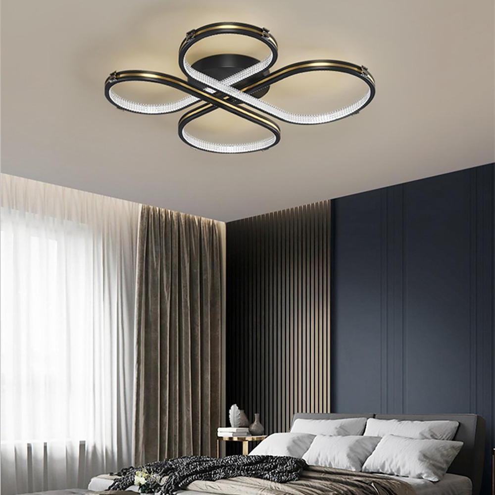 Circle Flower Design Dimmable LED Modern Ceiling Light Flush Mount Lighting