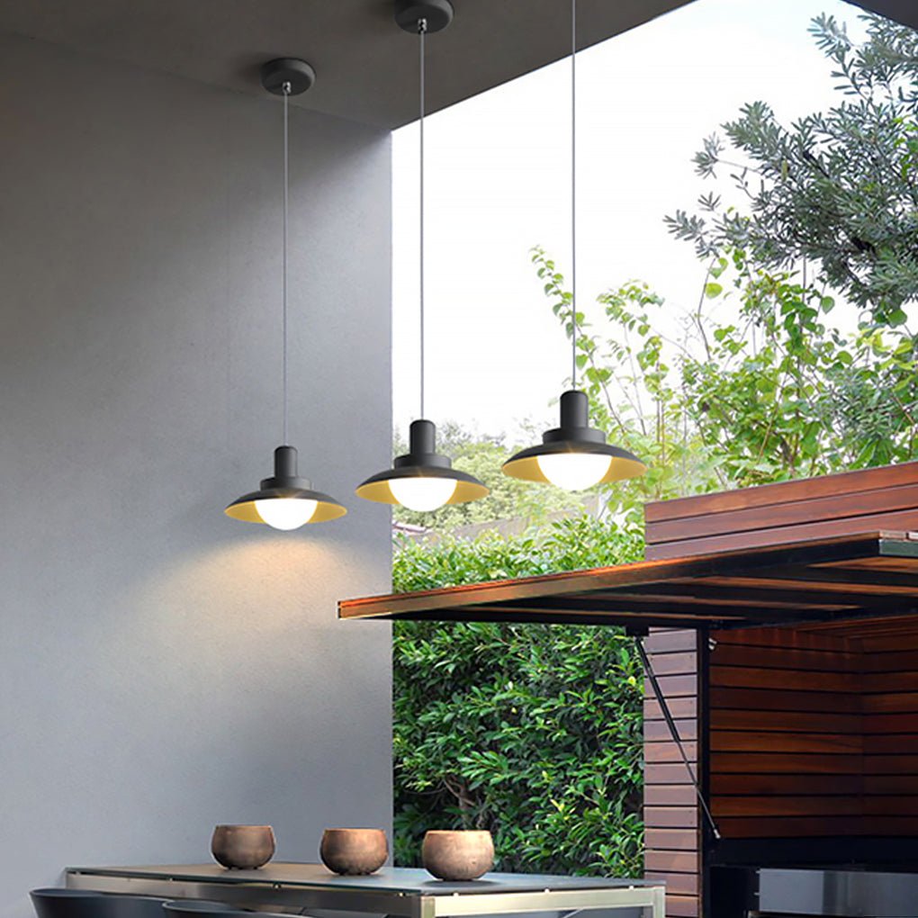 Minimalist Outdoor Waterproof LED Chandelier for Villa Garden Sun Room