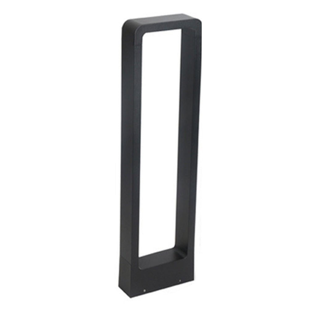 Rectangular Frame Waterproof Led Black Modern Outdoor Light Post Lamp