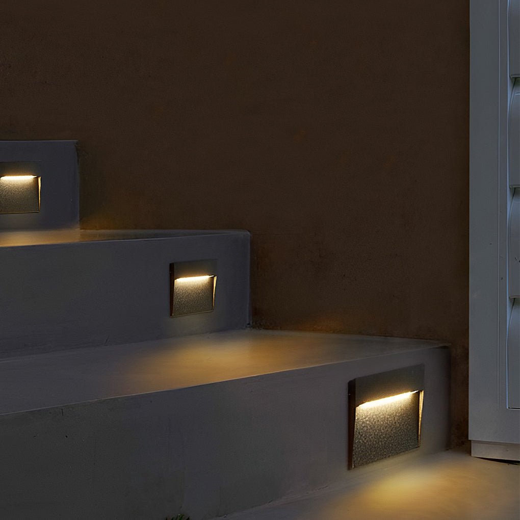 Minimalist Square Waterproof Stair Lights Step Lights Outdoor Wall Lights Stairway Sconces