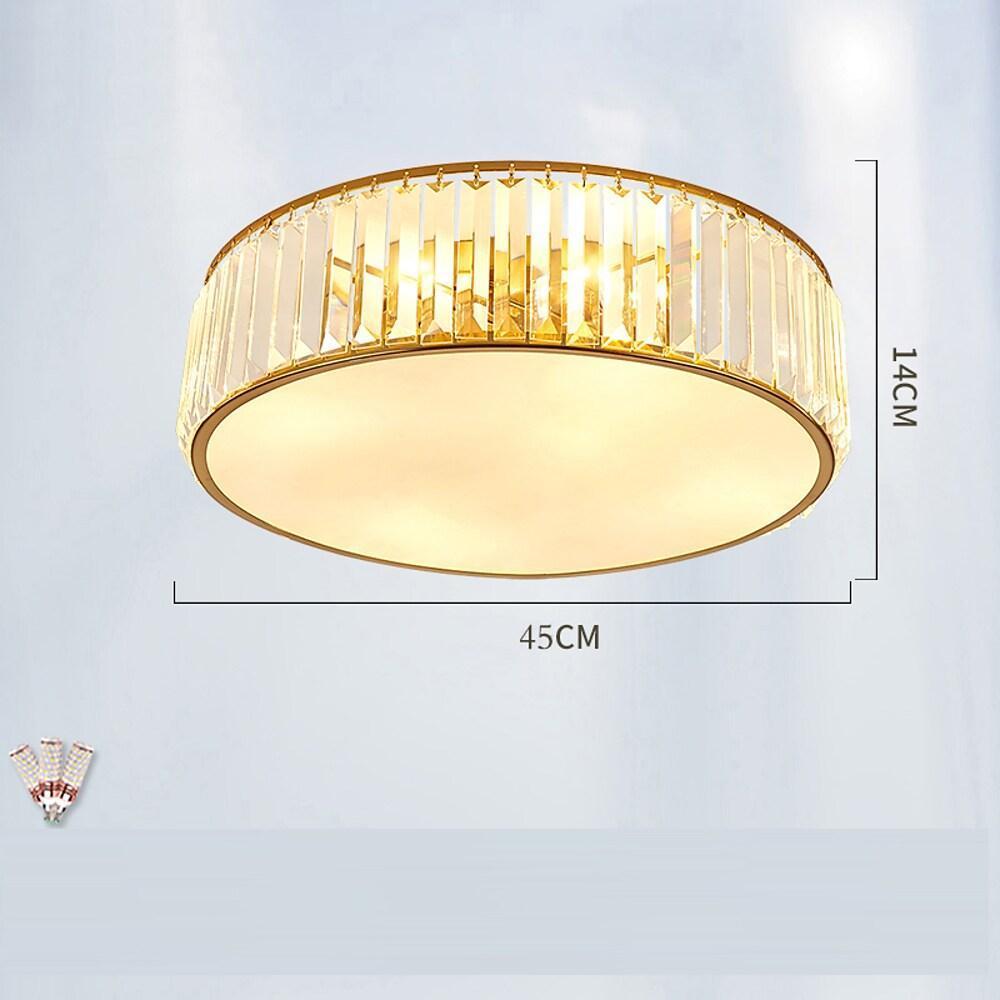 Drum-shaped LED Crystal Nordic Ceiling Lights Flush Mount Lighting