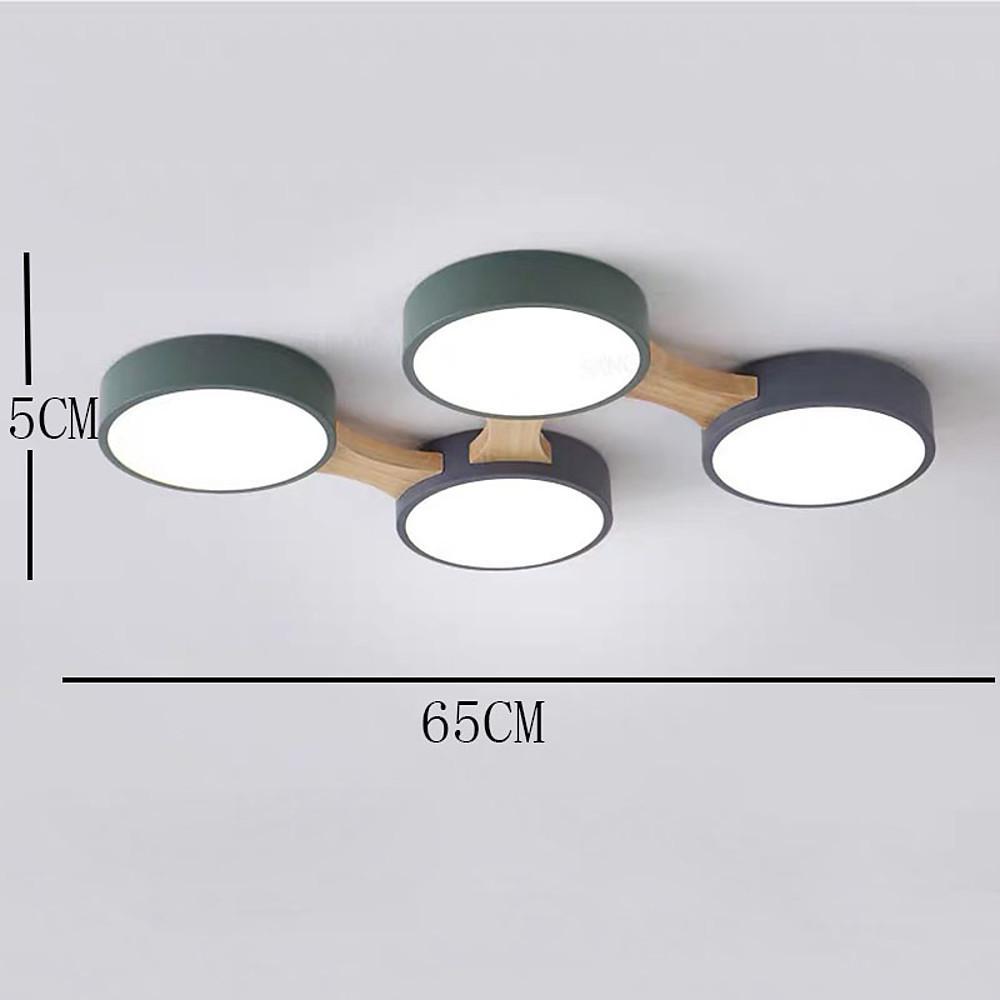 Circular 5 Lights LED Industrial Ceiling Lights Flush Mount Lighting