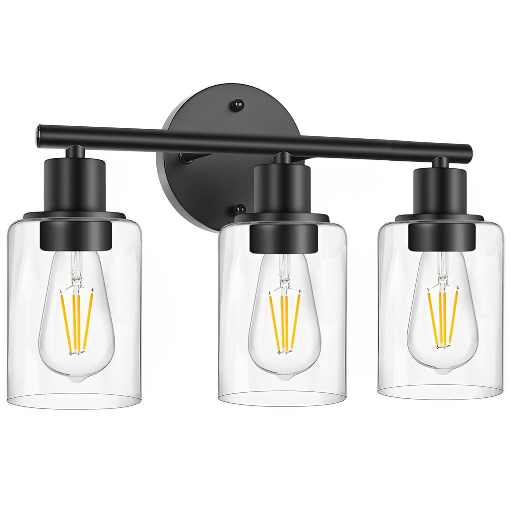 Industrial Plug-In Glass Wall Sconce Creative Bathroom & Bedroom Vanity Lighting