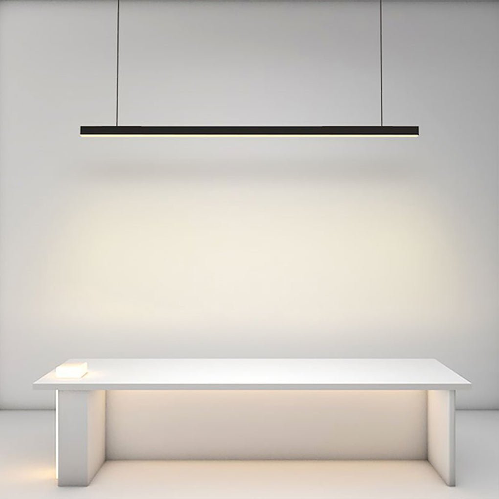 Modern Linear Farmhouse Black Chandelier