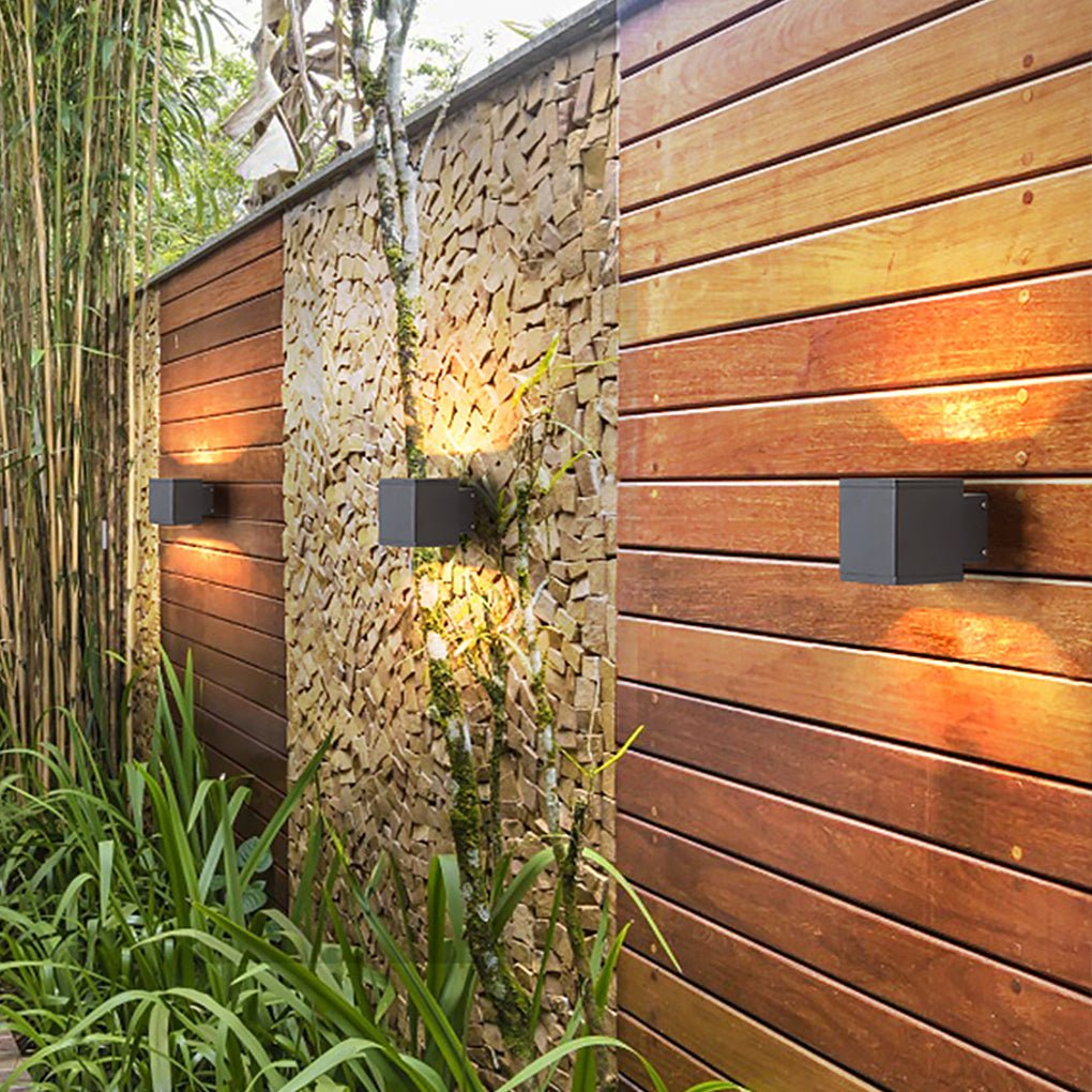 Modern Minimalist Outdoor LED Waterproof Exterior Wall Light for Courtyard Fence