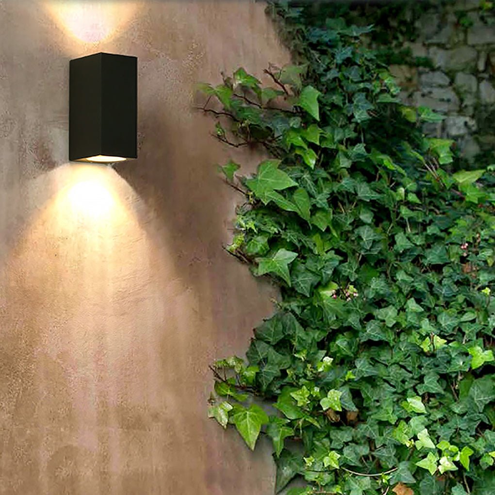 Modern Square Design Outdoor Waterproof Wall Light for Villa Courtyard Balcony