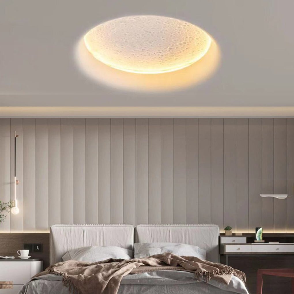 Moon-like Plaster LED Embedded Wall Light Anti-glare for Background Wall