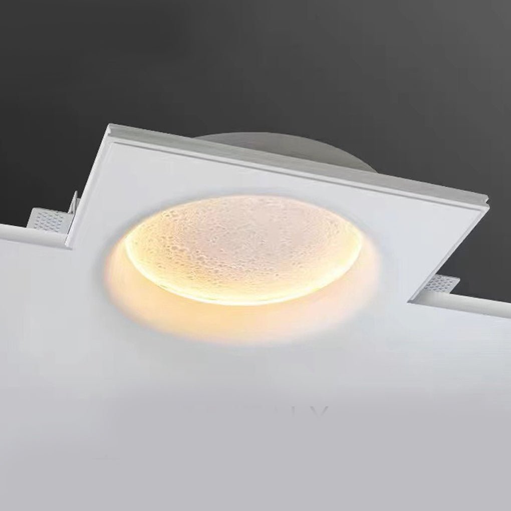 Moon-like Plaster LED Embedded Wall Light Anti-glare for Background Wall