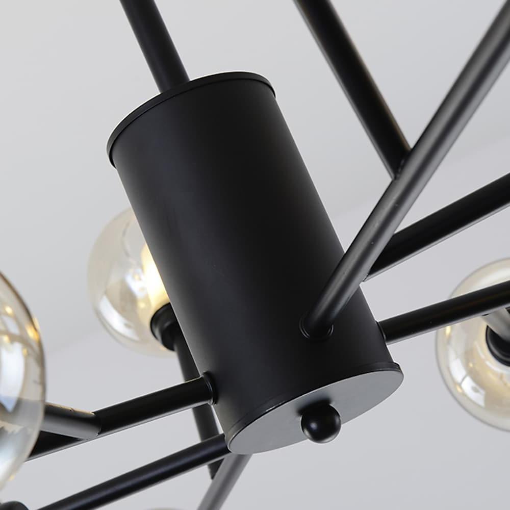 12 Bulbs Glass Sputnik Shaped LED Nordic Pendant Light Hanging Lamp Island Lights