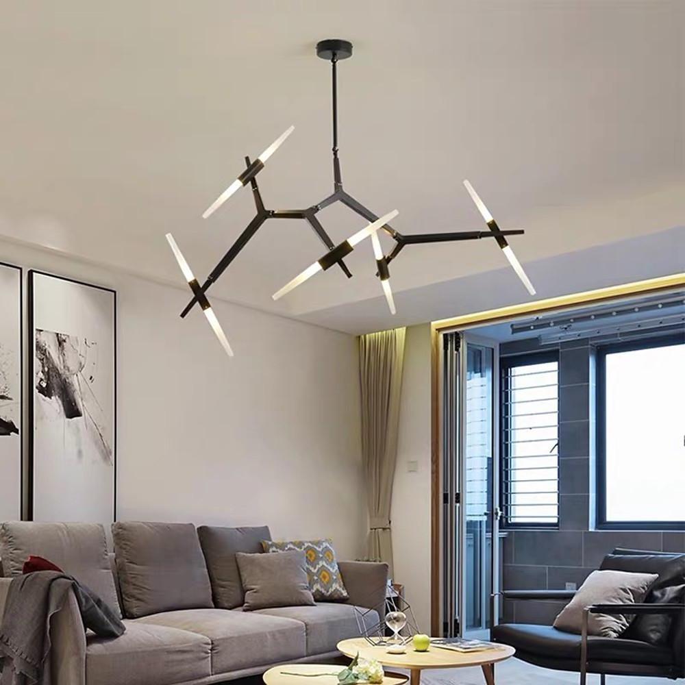 Industrial Sputnik Chandelier Modern Chandelier for Bedroom Living Room