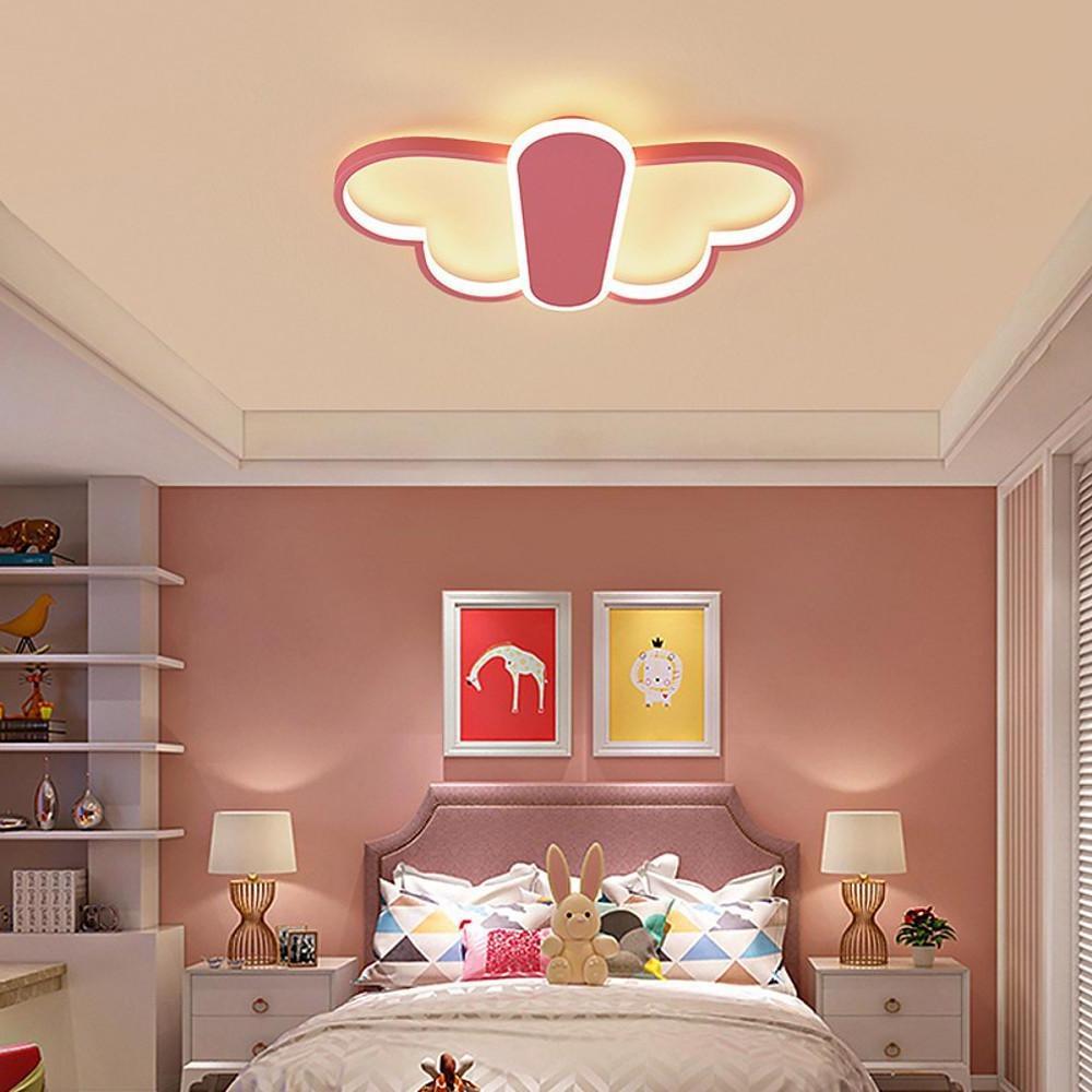 Cartoon Butterflies Shaped LED Dimmable with Remote Modern Ceiling Lights