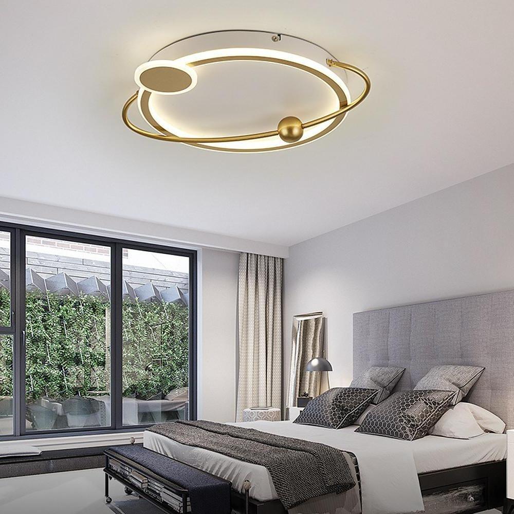 Oval Shaped Bedroom Flush Mount Lighting Unique LED Ceiling Lights