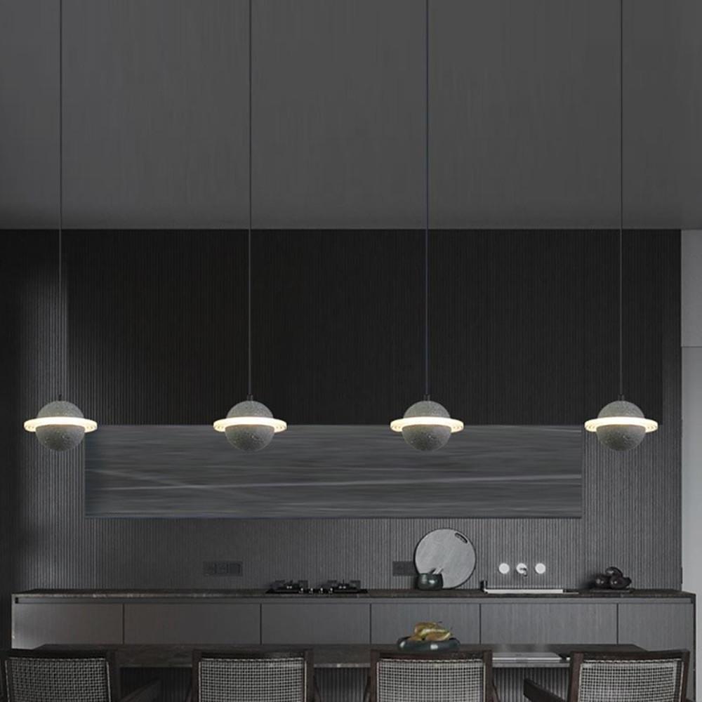 Saturn Pendant Lighting for Kitchen Island Acrylic Pendant Lighting