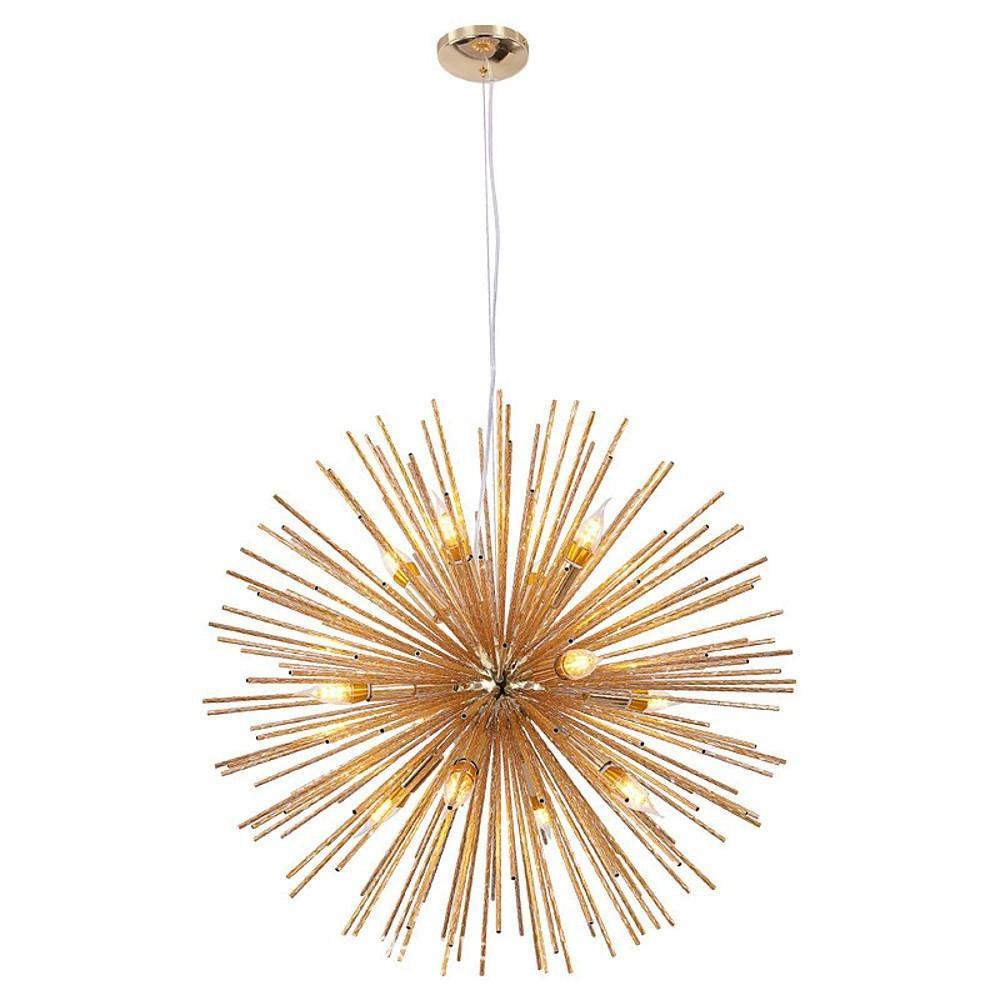 Geometric Sputnik Chandeliers for Dining Room