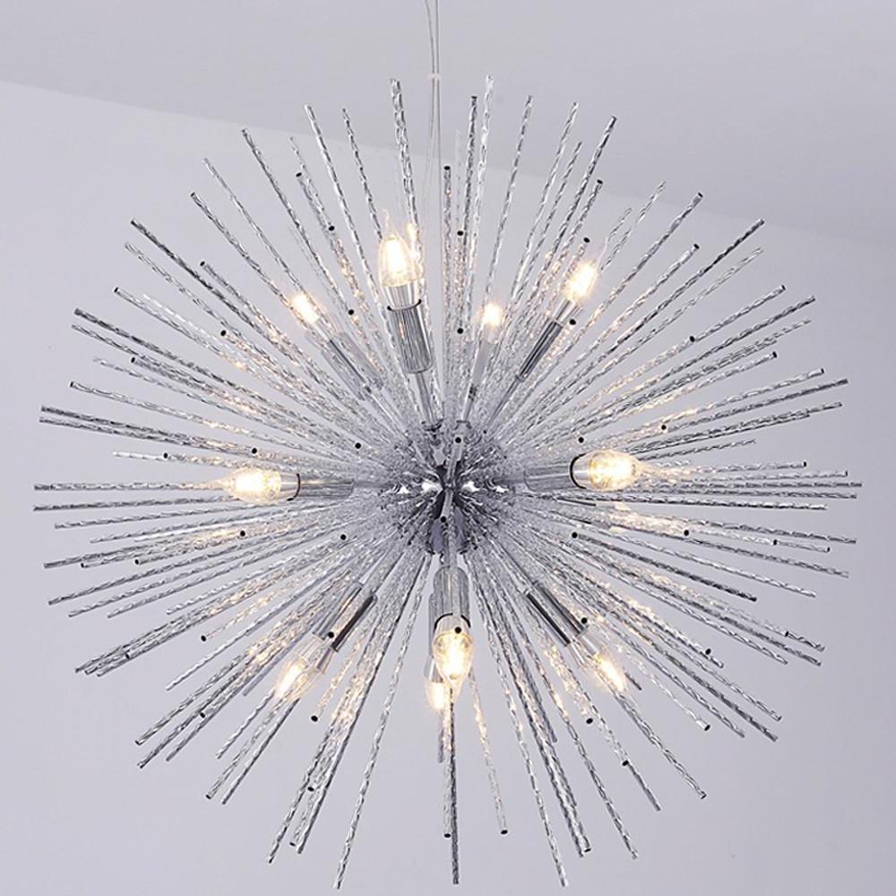 Geometric Sputnik Chandeliers for Dining Room