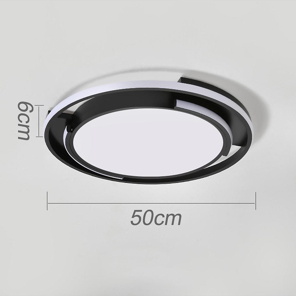 Circular Design Dimmable LED Black Nordic Ceiling Lights Flush Mount Lighting