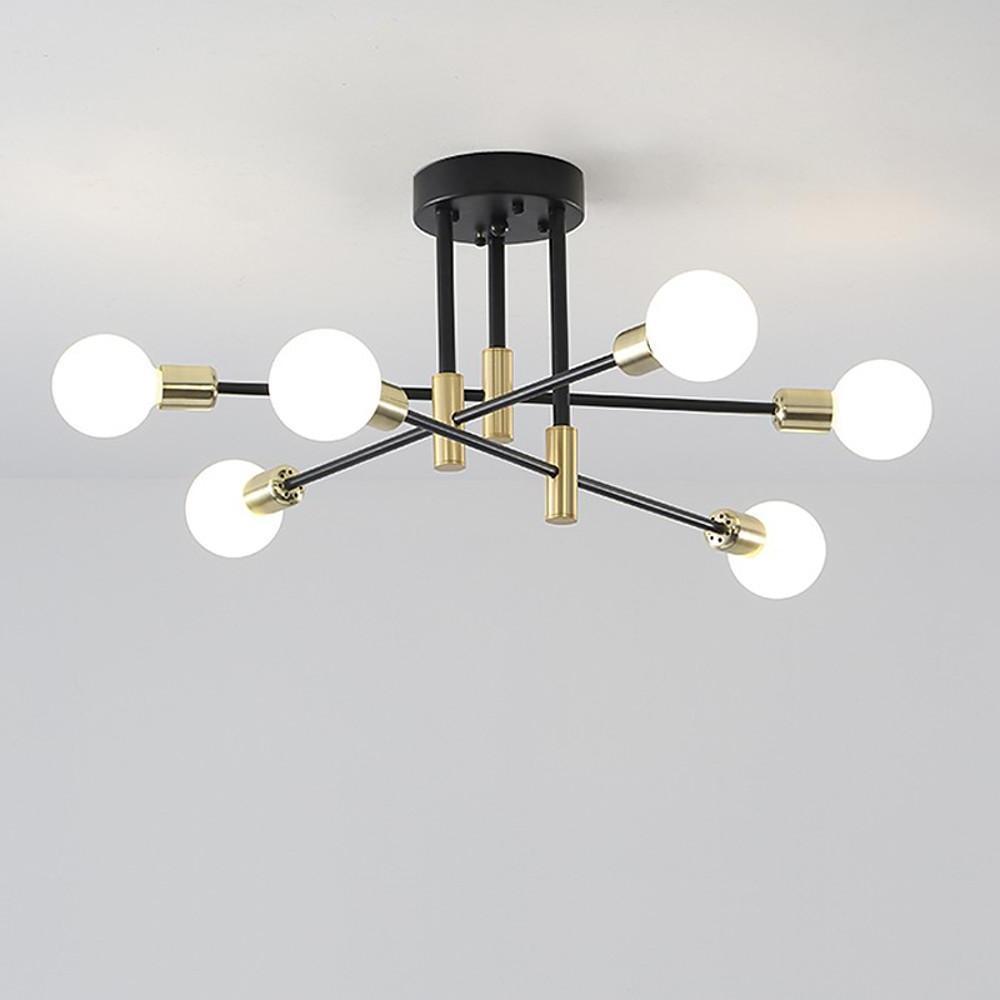 6-light LED Sputnik Design Nordic Flush Mount Lighting Chandelier